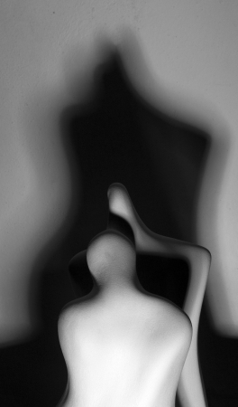 ceramics couple sculptureの写真素材