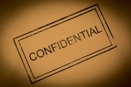 Confidentialの写真素材