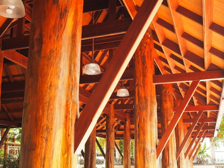 Old wood temple thailandのeditorial素材