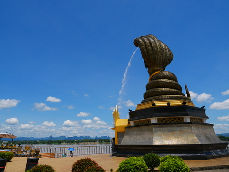 Naga at Mekong River Nakhon Phanom Thailandのeditorial素材
