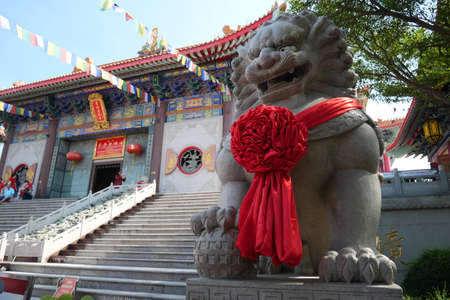 Happy chinese new year celebration at Wat Mangkon Kamalawat Thailand 26-01-2020のeditorial素材