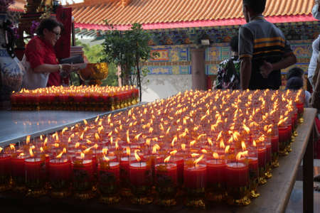 Happy chinese new year celebration at Wat Mangkon Kamalawat Thailand 26-01-2020のeditorial素材
