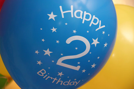 Happy Birthday 2 balloonの写真素材