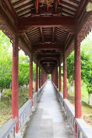 ancient architecture of corridorのeditorial素材