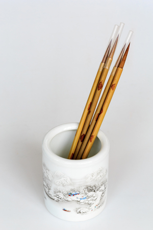 ceramic brush containerの写真素材