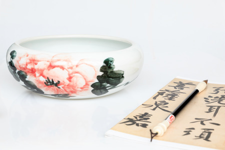 brush and bowlの写真素材
