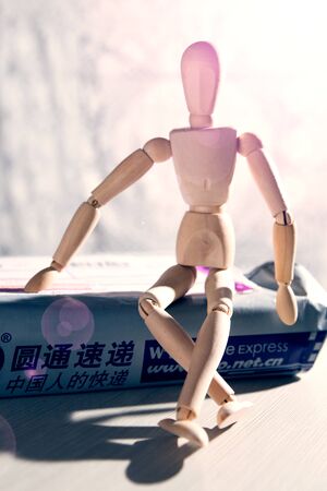 Wooden peopleのeditorial素材