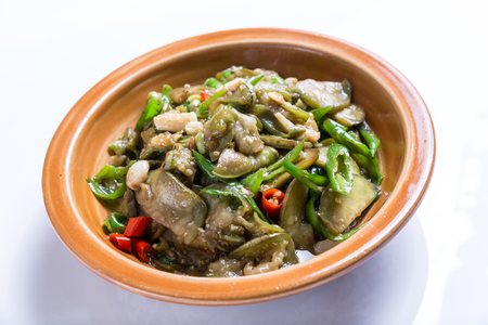 Fried eggplantの写真素材