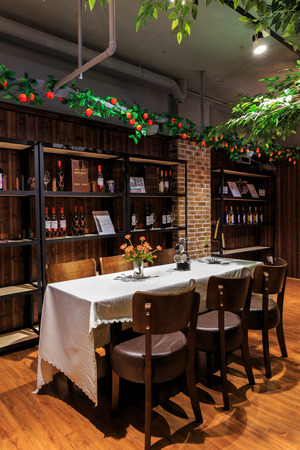 Wine restaurantのeditorial素材