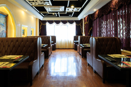 Interior view of a western restaurantのeditorial素材