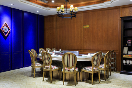 Interior view of a restaurantのeditorial素材