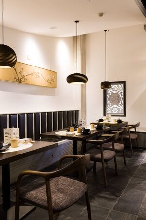 The restaurant environmentのeditorial素材