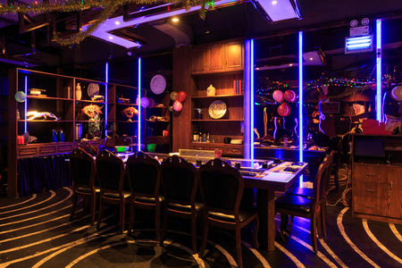 The restaurant environmentのeditorial素材