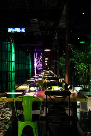 Interior of restaurantのeditorial素材