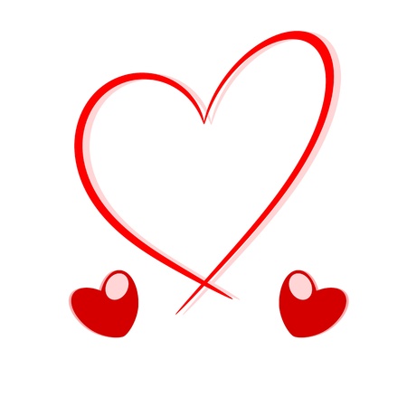 Heart love concept illustration Heart love concept illustration
