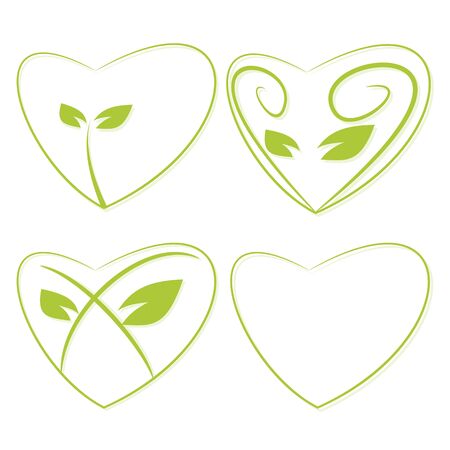 Environment ecology green icon illustrationのイラスト素材