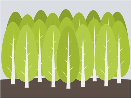 Tree in green background in eco concept illustrationのイラスト素材