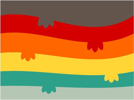 Abstract design and color tone background concept illustrationのイラスト素材