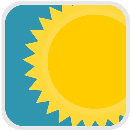 Sun day in the weather nature concept illustrationのイラスト素材