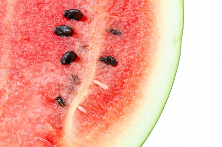 Water melon slice in the white background sweet fruitの写真素材