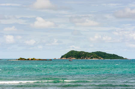 Green island and sea nature landscape in Thailandの写真素材