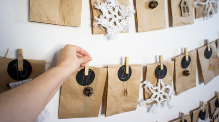 eco advent calendar Craft packages with gifts for 25 days