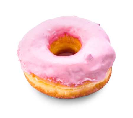 Donut on white backgroundの写真素材