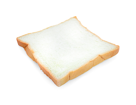 sliced bread isolated on white background