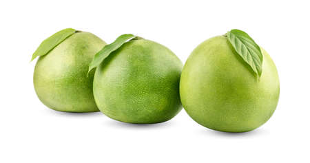 Thailand pomelo isolated on white background.の写真素材