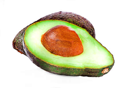 Slice of kiwi fruit isolated on white background