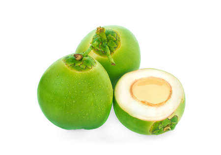 Gold kiwi fruit on a white backgroundの写真素材