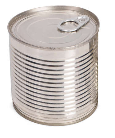 cannedcanned isolated on white background
