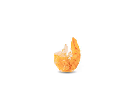 dried shrimp isolated on a white background