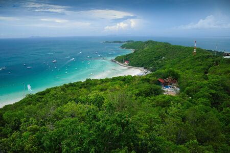 view form mountain of lan-island in thailandの写真素材