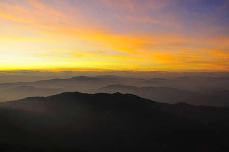 sunset in the morning , thailandの写真素材