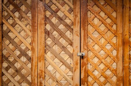vintage wooden doorの写真素材