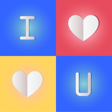 i love u.のイラスト素材