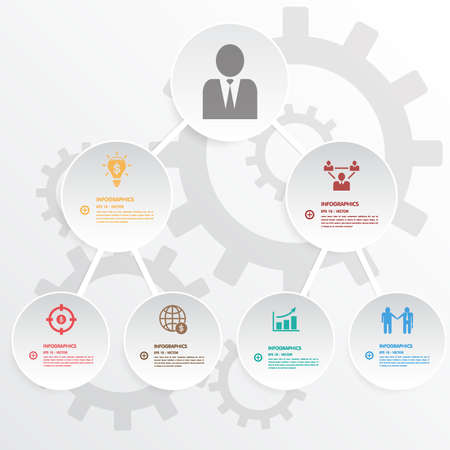 Modern business Design template / can be used for infographics / business banners / graphic or website layout vectorのイラスト素材