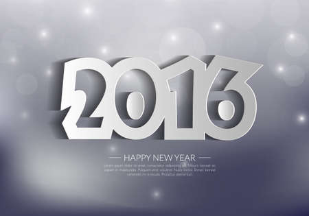 2016 Happy New Year background.vector.