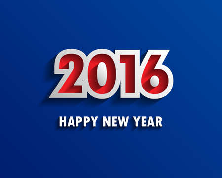 2016 Happy New Year background.vector.