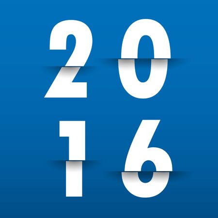 2016 Happy New Year background.vector.のイラスト素材