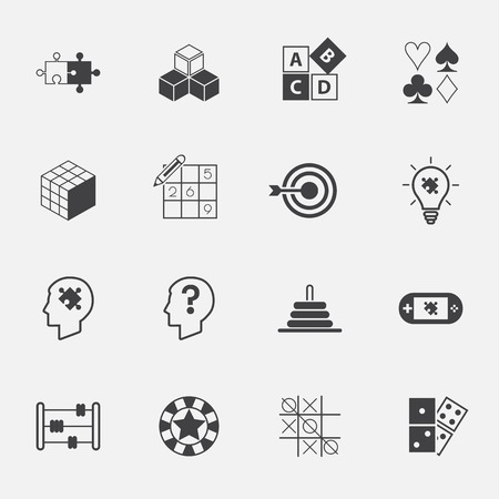 puzzle and game icon set. vector. illustrationのイラスト素材