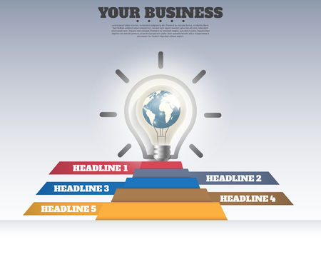 business Infographic Template. Data Visualization. vector illustration.illustration.のイラスト素材