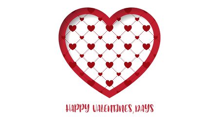 Heart Paper Sticker With Shadow Valentine's day. vector illustration Postcard. vector illustrationのイラスト素材