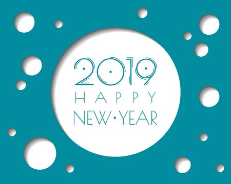 Happy new year 2020 . Greetings card. abstract background. Vector illustration.のイラスト素材
