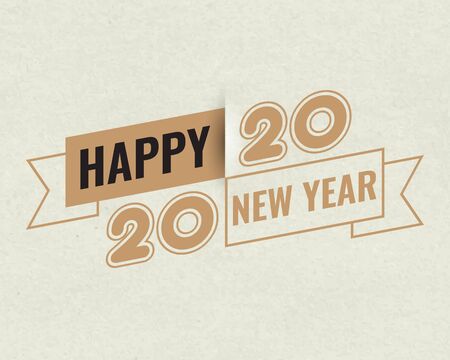 Happy new year 2020 . Greetings card. abstract background. Vector illustration.