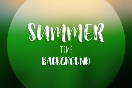 Summer text on blurred background. vector illustration.のイラスト素材