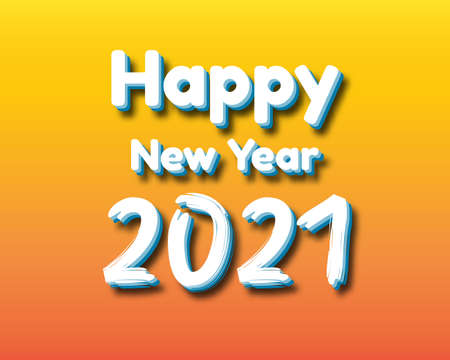 Happy new year 2021. 2021 Greetings card. abstract background.2021 background banner. Vector illustration.のイラスト素材
