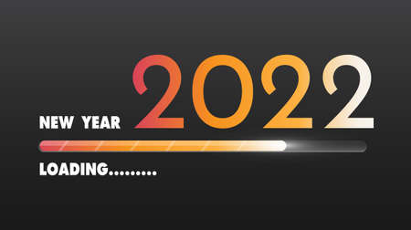 2022 happy new year. numbers paper style. vector linear numbers. design of greeting card. vector...