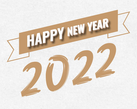 2022 happy new year. numbers paper style. vector linear numbers. design of greeting card. vector illustration.のイラスト素材
